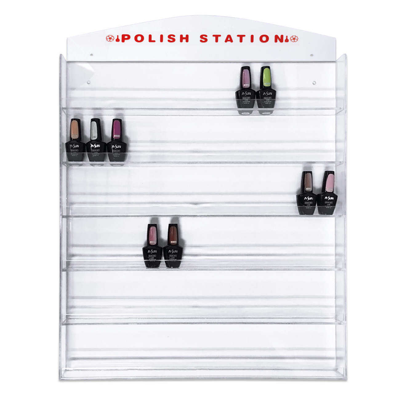 Ilus Clear Acrylic Nail Polish Varnish Cosmetics Display Stand Rack  Organiser 1EACH | Woolworths